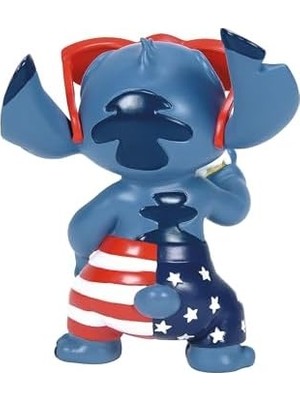 Showcase Lilo ve Stitch Patriotic Summer Stars And Stripes Heykelcik, 13,5 Cm, Çok Renkli