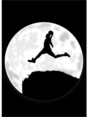 Universal Basketbol Fly Tablo Ahşap Poster Dekoratif