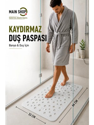 MAİN SHOP Bubble Bath Math Banyo & Duş Kaydırmazı Beyaz 36x66 cm M-141