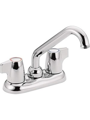 Trendy Pazars 74998 Chateau Iki Saplı 4 Inç Yardımcı Programı Veya Çamaşır Lavabo Bataryası, Krom