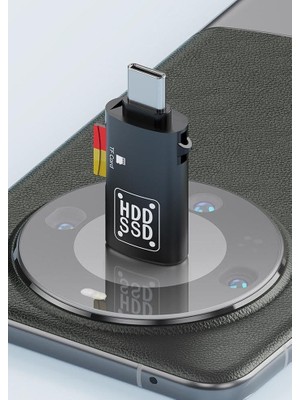 Type-C To USB ve Type-C Tf Kart Çevirici Otg Dönüştürücü Type-C To USB Kart Okuyucu Dönüştürücü