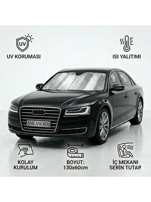 Empressco Ankanorm Araba Ön Cam Güneşliği Araç Içi Metalize Alüminyum Katlanabilir Oto Güneşlik (130X60) - Fiyatı, Yorumları