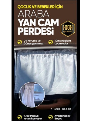 Empressco Cherila (2 Adet) Tüm Araçlara Uygun Araba Güneşlik Yan Cam Emzirme Perdesi 4 Mevsim Koruyucu (Desensiz) - Fiyatı, Yorumları