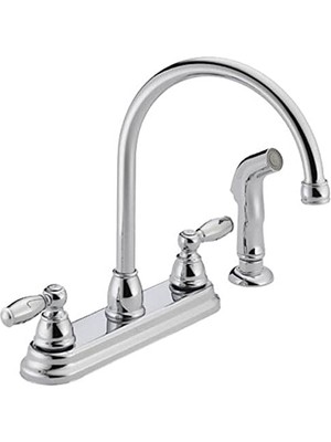 Claymore Yan Püskürtücülü 2 Kulplu Mutfak Lavabo Bataryası, Krom P299575LF