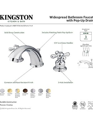 Pirinç KB978 x Viktorya Çağı Breitgefaechert Wc Musluk Haç Sap, Saten Nikel (Ca/v