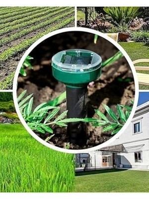 1 Adet Pilsiz Elektriksiz Solar Güneş Enerjili Akrep Köstebek Yılan Fare Kovucu Tarla Haşere Kovucu