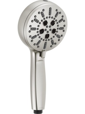 Delta Faucet - Proclean Fırçalanmış Nikel El Duşu, Yüksek Basınçlı Püskürtmeli El Duşu, Elde Taşınabilir Duş Sistemi, Lumicoat Paslanmaz 59584-SS-PR-PK