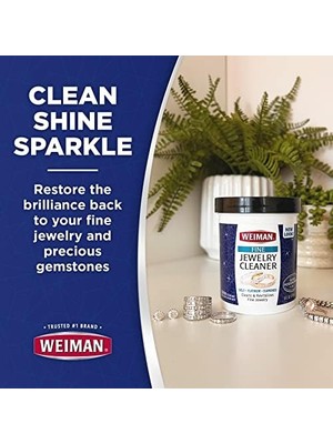 Weiman Takı-Temizleyici – Geri Yükleme Parlak ve Parlaklık ile Öne Çıkar Altın, Elmas, Platin Takı ve Değerli Taşlar, 7 Fl. Oz