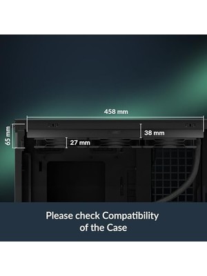 Arctıc Freezer Iıı Pro 420 A-Rgb – Pc Sıvı Soğutma, Aıo Cpu Için, 3 x 140 Mm, 38 mm Radyatör, Pwm Pompası, Vrm Fan, Amd Am5/am4, Intel LGA1851/1700 Kontak Çerçevesi – Siyah