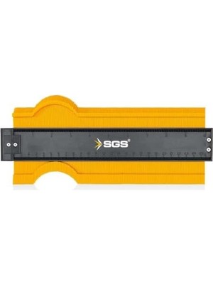 Sgs Magix Şablon Cetveli, Profil Ölçüm Aracı, Sarı ve Siyah, Model SGS980