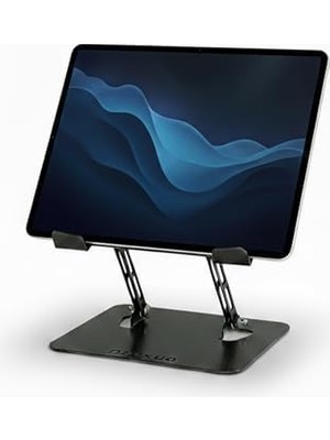 Skygo Prexua Flexer Ayarlanabilir Ergonomik Laptop Standı - Tablet Standı - Metal - Siyah - FLX2320BL (Siyah)