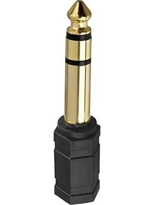 Aux Amfi Giriş Çevirici Stereo Amfi Giriş Çevirici 3.5 mm Dişi 6.35 mm Erkek Çevirici Kulaklık Jack Piyano Çevirici