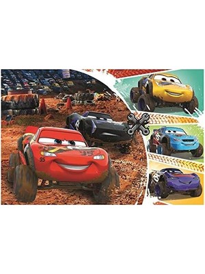17327 Şimşek Mcqueen ve Arkadaşları, 60 Parça, 4 Yaşından Büyük Çocuklar Için Yapboz