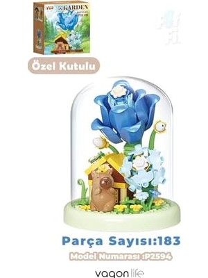 Panlos Yko Serisi Kapibara Figürlü Lale Modeli 183 Parça Oyuncak Blok Yapım Seti FF-P2594