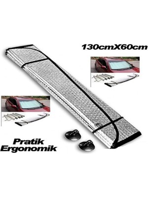Empressco Mvc Concept Araba Ön Cam Güneşliği Balonlu Metalize Parlak Alüminyum Katlanabilir Oto Güneşlik PERDE(130X60CM) - Fiyatı, Yorumları