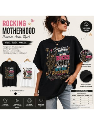 Tişört Kodu Rocking Motherhood Oversize Anne Tişört