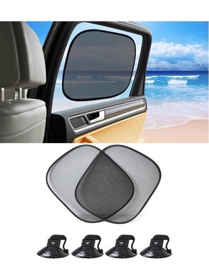 Empressco Midkan Oto Güneşlik Perde Araba Yan Cam Perdesi Güneş Önleyici Araç Içi Güneşliği 44X38CM Vantuzlu - Fiyatı, Yorumları