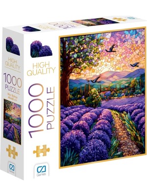 Mor Bahçe 1000 Parça 2,2mm Kalınlık 48X68CM Profesyonel Hobi Puzzle Yapboz Serisi