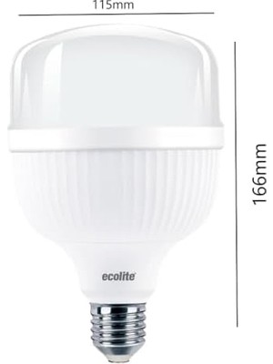 LED Ampul 36W (200W Eşdeğer) - E27 Duy, 6500K Beyaz Işık, 4000 Lümen, Enerji Tasarruflu LED Lamba, 166X115MM, Ac 220V