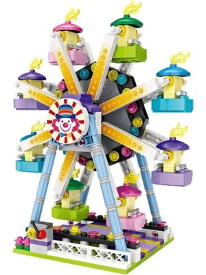 zufigo Loz Lunapark Serisi: Dönme Dolap | 609 Parça Mikro Bloklar | 6+ Yaş | Lunapark Maketi