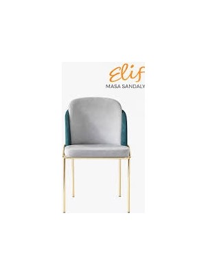 Elif Sandalye Porto Modern Metal Ayaklı Sandalye