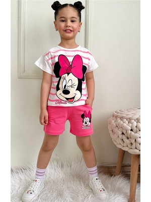 Lillypicca Elsa Karakter Desenli Kız Çocuk Cepli Şortlu Takım