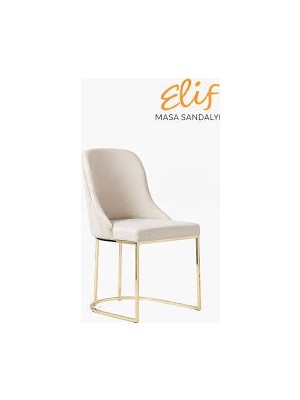 Elif Sandalye Vıvente Metal Ayaklı Minderli Sandalye – Modern ve Zarif Tasarım