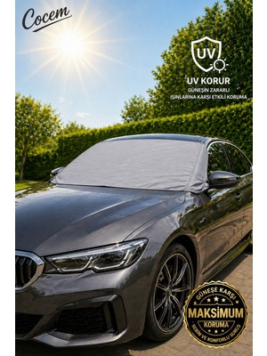 Empressco Cocem 80X230 cm Araç Ön Cam Güneşlik Branda Uv Güneş Koruyucu Isı Engelleyici Tüm Araçlara Uygun - Fiyatı, Yorumları