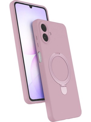 sbodurhome Samsung Galaxy A07 4g Regal Magsafe Standlı Kapak - Açık Pembe