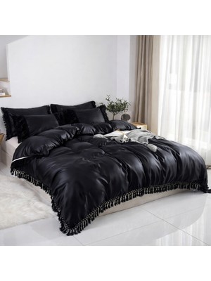 Metinev Metin Ev® Soft Fringe Saçaklı Nevresim Takımı — Yumuşak Dokulu Premium Seri
