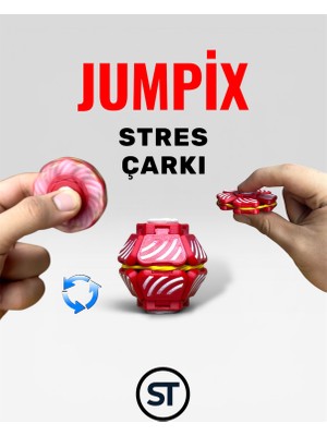 Jumpix/hoplaç/ Çarklı Stres Oyuncağı/bas Çek Çevir