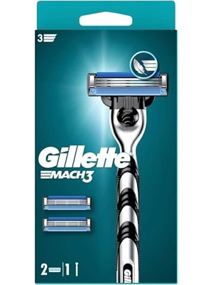 Esranın Dünyası Gillette Mach3 Tıraş Makinesi + 2 Adet Yedek Tıraş Bıçağı