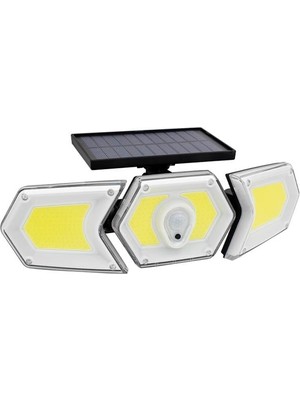 Zibox Powermaster Solar Güneş Enerjili Geniş Açılı Çift Kanatlı Cob Ledli 3 Modlu Indüksiyon Lambası W774B