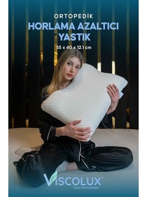 Esranın Dünyası Horlama Azaltıcı Yastık - Horlama Önleyici Ortopedik Visco Yastık Yeşil 55X40X12/10, Mavi