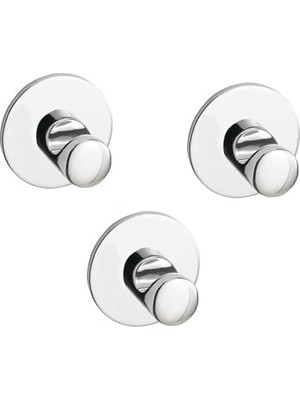Esranın Dünyası Skoghall Kanca, Kendinden Yapışkanlı, Krom Kaplama, 3 Adet, 160 x 100 mm
