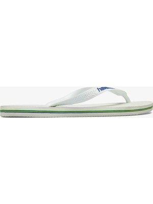 Havaianas Brasil Logo Unisex Beyaz Terlik.0001