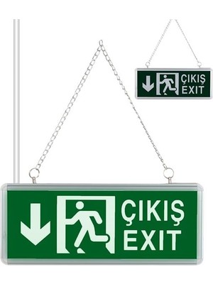 Zibox Zmr ZMR-670/Y.02 3W Yukarı-Aşağı Yön Acil Çıkış Yönlendirme Tabelası - Lambası (38X30X36MM)