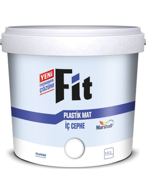 Marshall Fit Plastik Su Bazlı İç Cephe Duvar Boyası 20Kg+Marshall Tavan Boyası 10.5Lt=17.5Kg