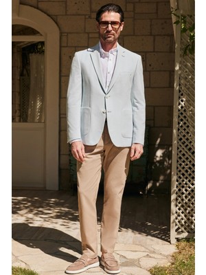 İmza Bej 5 Cep Slim Fit Pamuklu Pantolon 1003260170