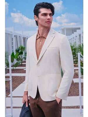 İmza Kahverengi Polo Yaka Kısa Kol Cepsiz Slim Fit Pamuklu Tişört 1011260154