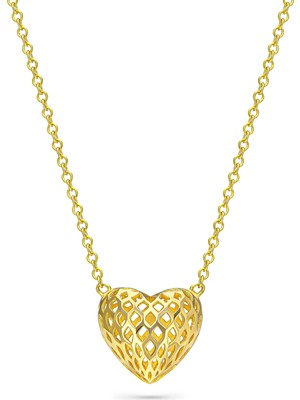 Servi 925 Ayar Gümüş Heart Fusion Kolye