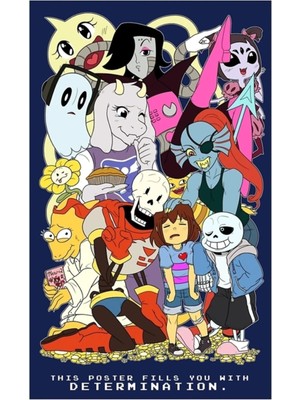 Universal Undertale Tablo Ahşap Poster Dekoratif