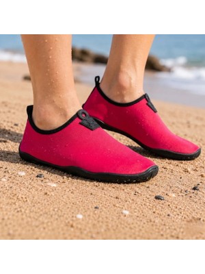 Black Deer Lab Pembe Çok Amaçlı Plaj ve Deniz Ayakkabısı Tekstil Malzeme ile Kaydırmaz Tabanlı