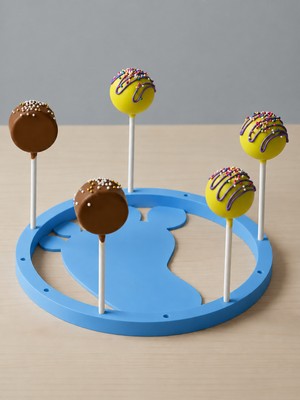 MurayTekno Cake Pops Standı Mavi Lolipop Kek Standı Şekerleme Sunum Standı Dekoratif Organizer