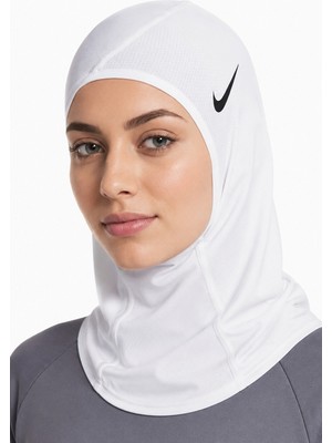 Nike Pro Dri Fit Hijap 2 White Sporcu Başörtüsü Beyaz