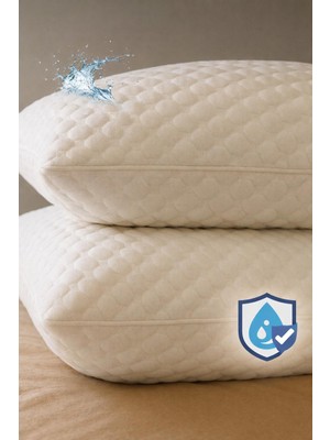 Comfort Sıvı Geçirmez Alez %100 Pamuk Sessiz Yatak Koruyucu (Desert Touch Paket)