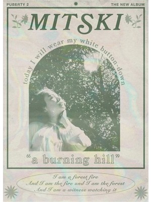 Universal Mitski A Burning Hill Ergenlik Dönemi 2 Tablo Ahşap Poster Dekoratif