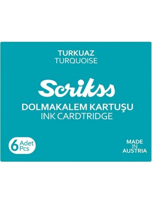 Scrikss Dolma Kalem Kartuşu Turkuaz
