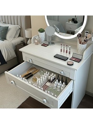 Esranın Dünyası Modüler Organizer Set Takı Aksesuar Düzenleyici Çekmece Içi Makyaj Organizer Kristal (6'lı)