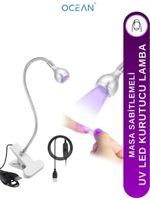 Ocean Uv Led Kurutucu Lamba Masa Sabitlemeli Jel Tips Oje Kurutucu Led Lamba